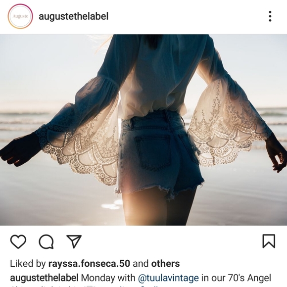 New Auguste Starlight Dancer Angel Black Blouse XS - Picture 4 of 16